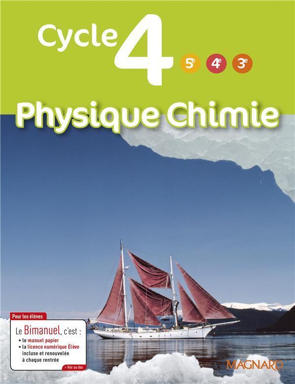 Physique Chimie Cycle 4 (5e/4e/3e). Edition 2017