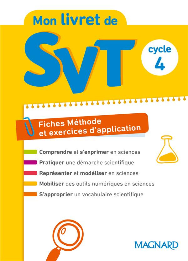 SVT Cycle 4 Mon livret de SVT. Edition 2018