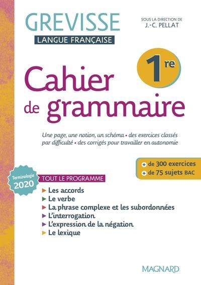 Français 1re Grevisse. Cahier de grammaire, Edition 2022
