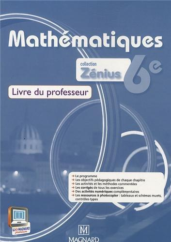 Mathématiques 6e. Livre du professeur, Edition 2013