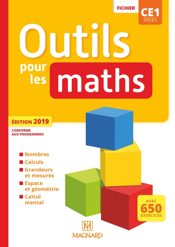 Outils pour les maths CE1 cycle 2. Fichier, Edition 2019