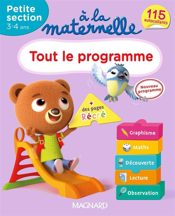 A la maternelle, tout le programme Petite section 2016