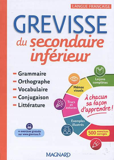 Grévisse du secondaire inférieur. Edition 2018
