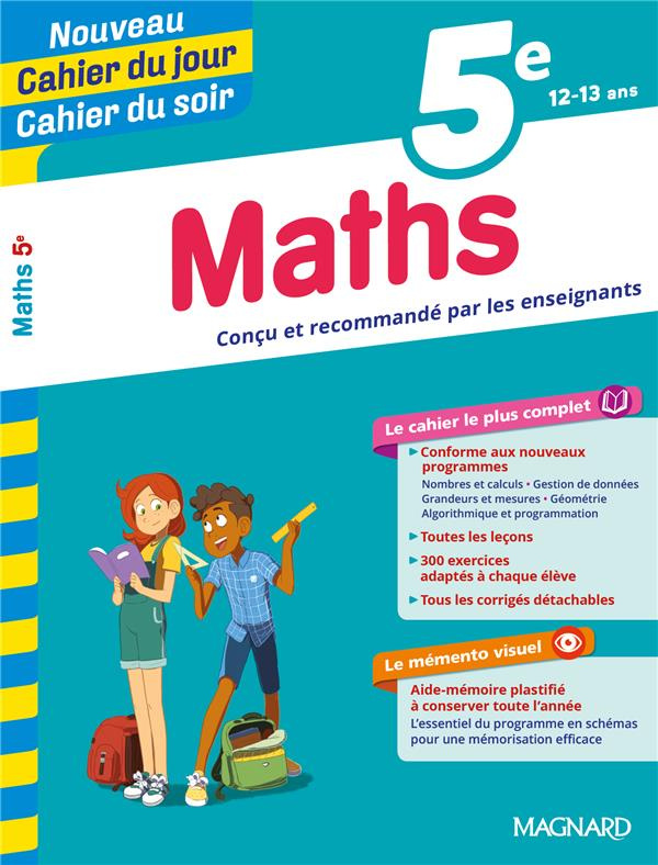 Cahier du jour/Cahier du soir Maths 5e   mémento. Edition 2019