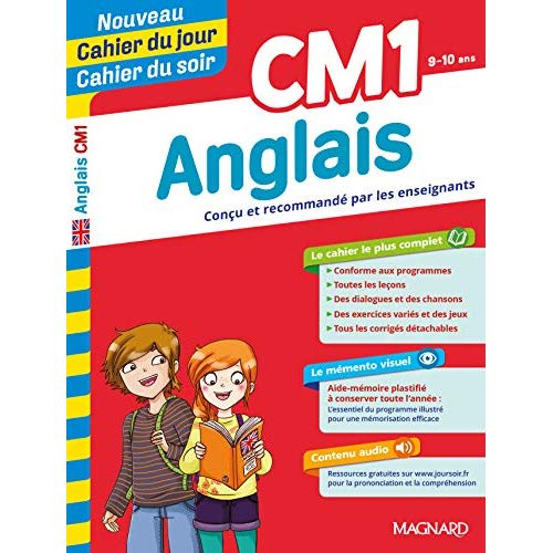 Cahier du jour/Cahier du soir Anglais CM1   mémento. Edition 2019