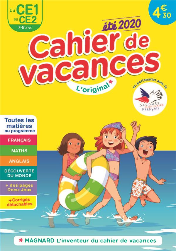 Cahier de vacances été du CE1 au CE2. Edition 2020