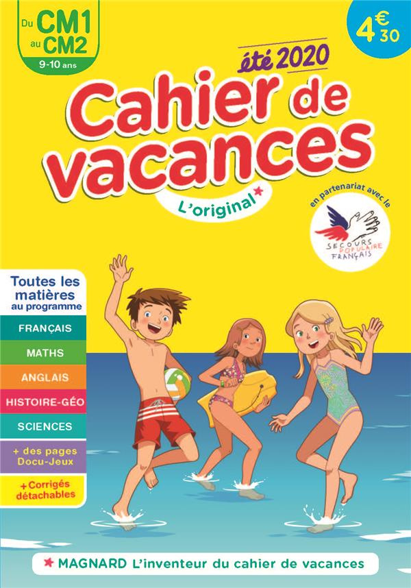 Cahier de vacances été du CM1 au CM2. Edition 2020