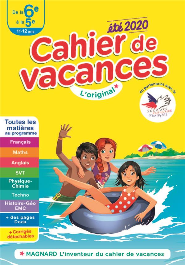 Cahier de vacances été de la 6e à la 5e. Edition 2020-2021