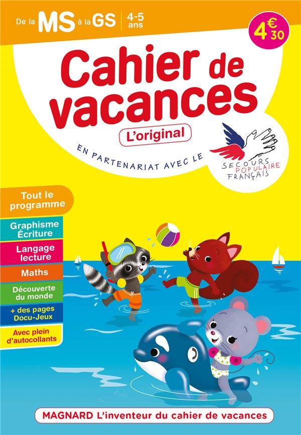 Cahier de vacances de la MS à la GS. Edition 2021