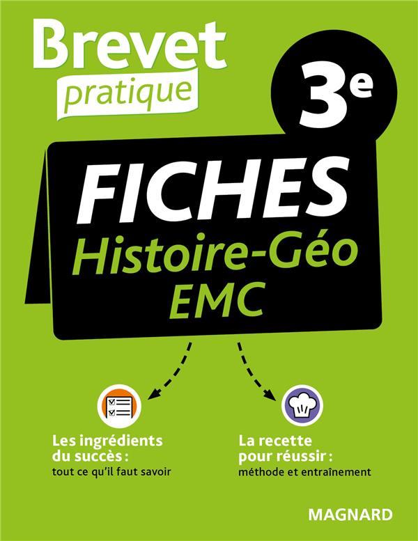 Fiches Histoire-Géo-EMC 3e. Edition 2021