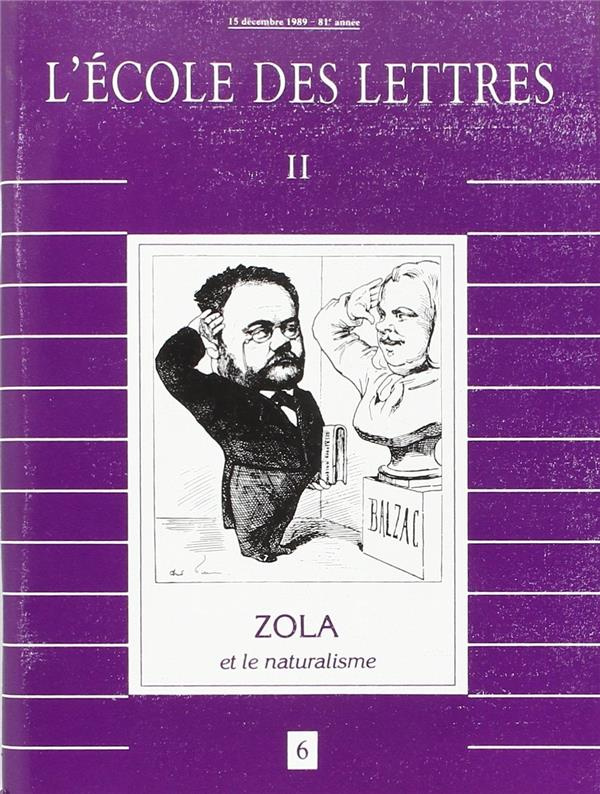 ZOLA ET LE NATURALISME REVUE