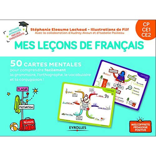 Mes leçons de français CP CE1 CE2. Avec 40 cartes leçons, 10 cartes jeux, 1 livret explicatif