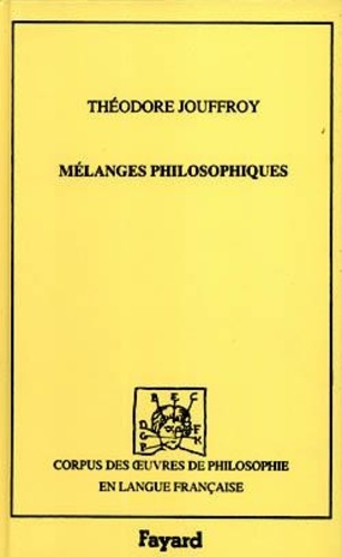 Mélanges philosophiques Tome 1