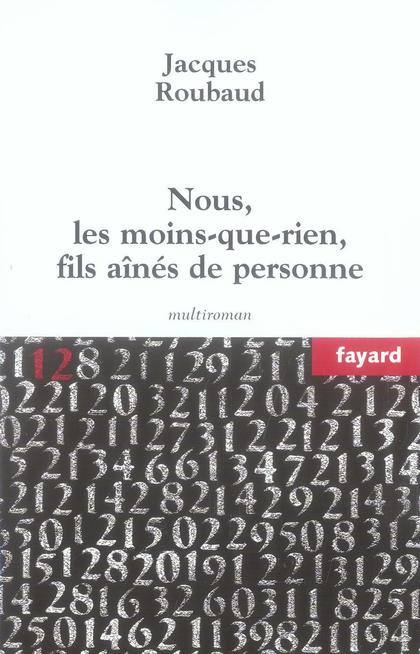 Nous, les Moins-que-Rien, Fils aînés de Personne. 12 ( 1) autobiographies