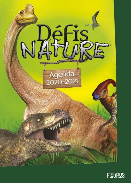 Agenda Défis Nature. Avec 1 marque-page T. rex, Edition 2020-2021