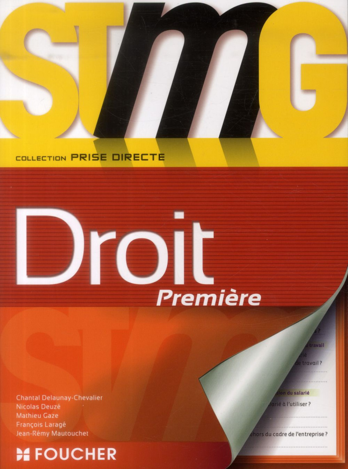 PRISE DIRECTE DROIT 1RE BAC STMG