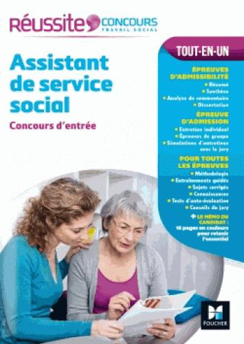 Assistant de service social. Concours d'entrée