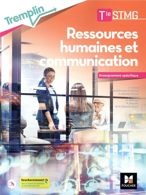 Ressources humaines et communication Tle STMG Tremplin. Enseignement spécifique, Edition 2021