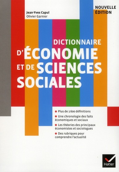 Ancienne Edition Dictionnaire d'économie et de sciences sociales