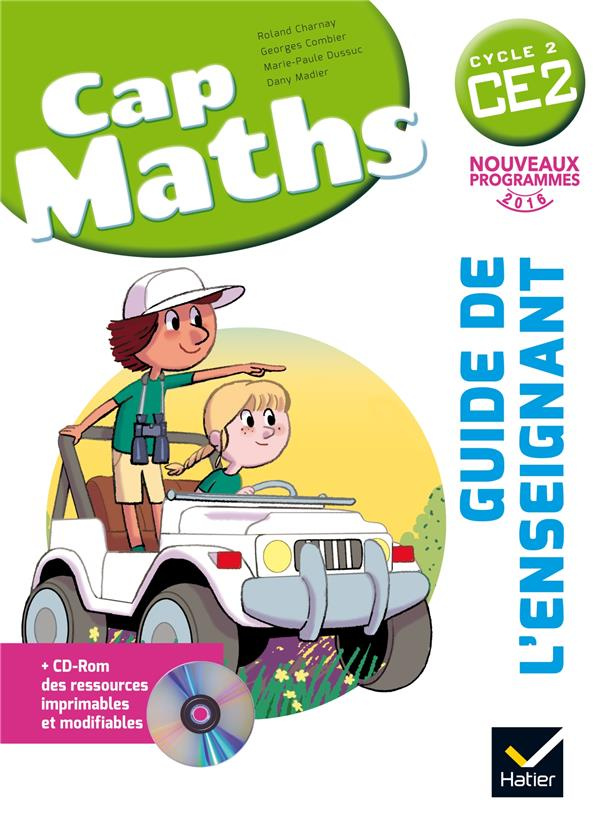 Cap Maths CE2. Guide de l'enseignant, Edition 2016, avec 1 CD-ROM