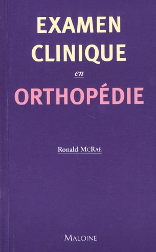 Examen clinique en orthopédie