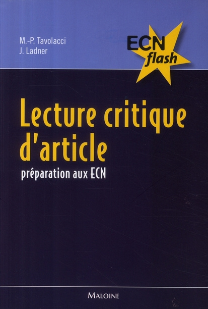 Lecture critique d'article. Préparation aux ECN