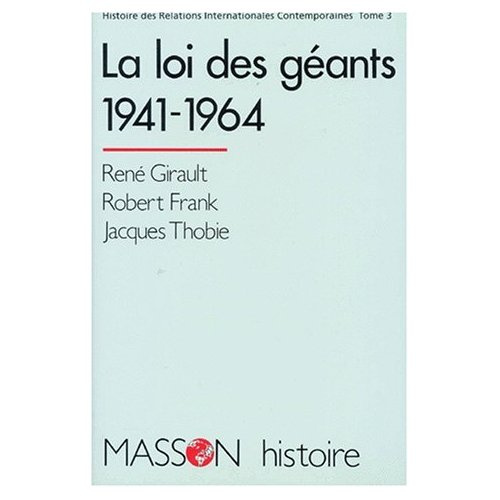 HISTOIRE DES RELATIONS INTERNATIONALES CONTEMPORAINES