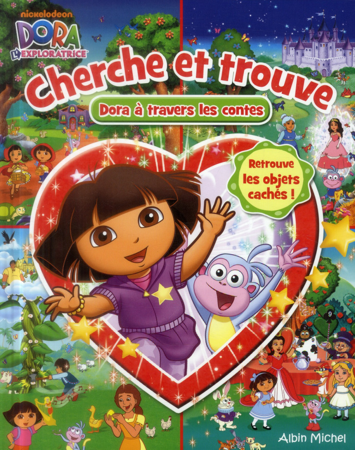 Cherche et trouve Dora à travers les contes
