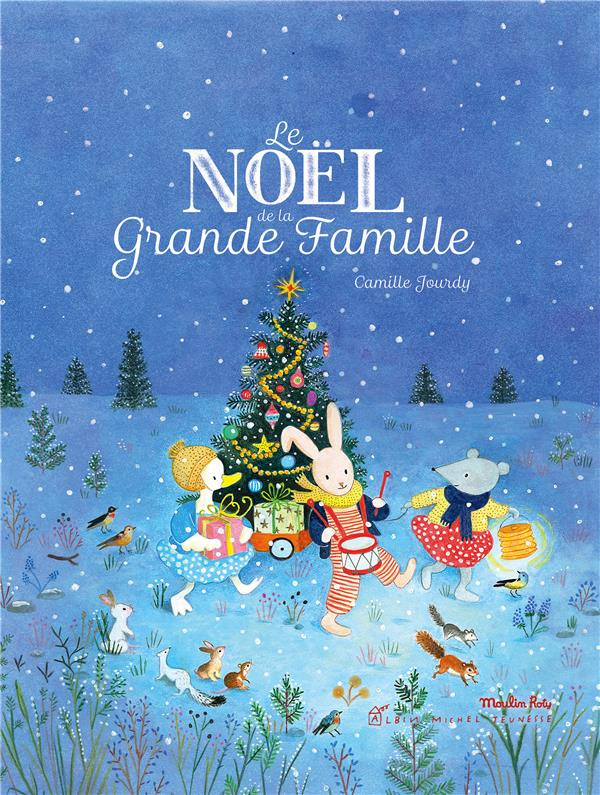 Le Noël de la grande famille. Coffret livre   doudou