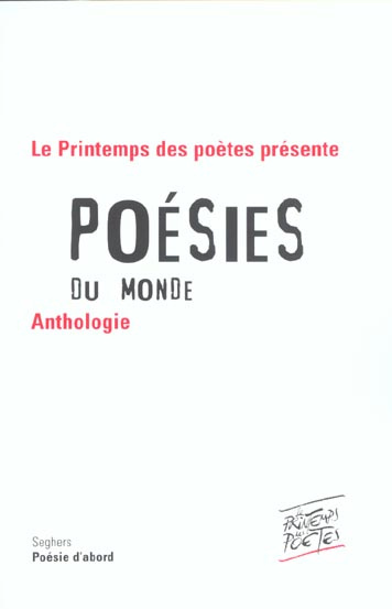 Poésies du monde. Anthologie