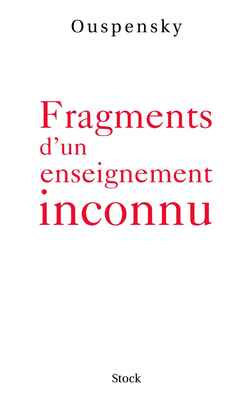 Fragments d'un enseignement inconnu
