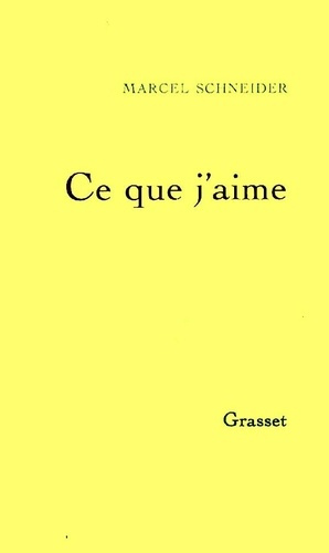 Ce que j'aime