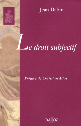 Le droit subjectif