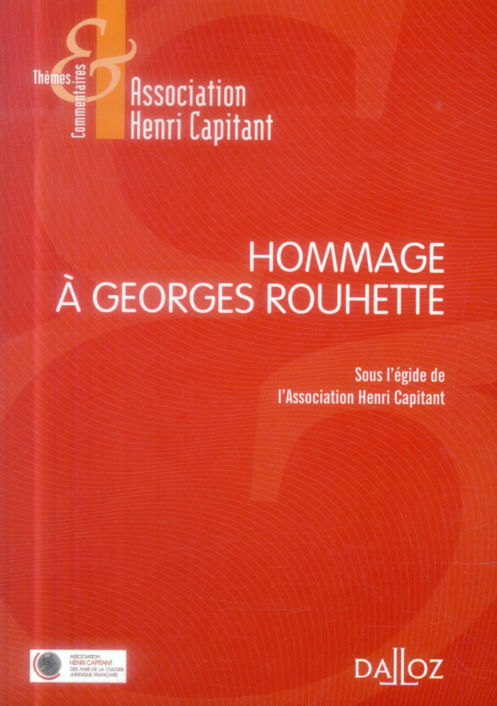 Hommage à Georges Rouhette