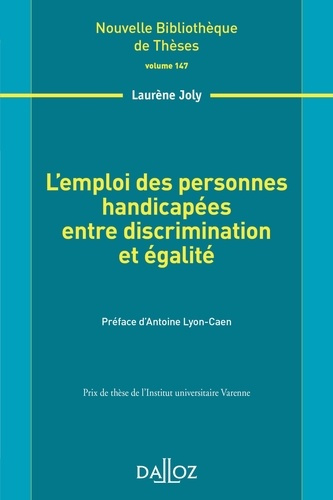 L'emploi des personnes handicapées entre discrimination et égalité