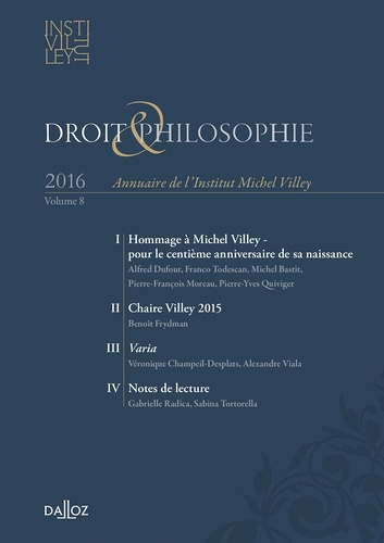 Droit & Philosophie N° 8/2016