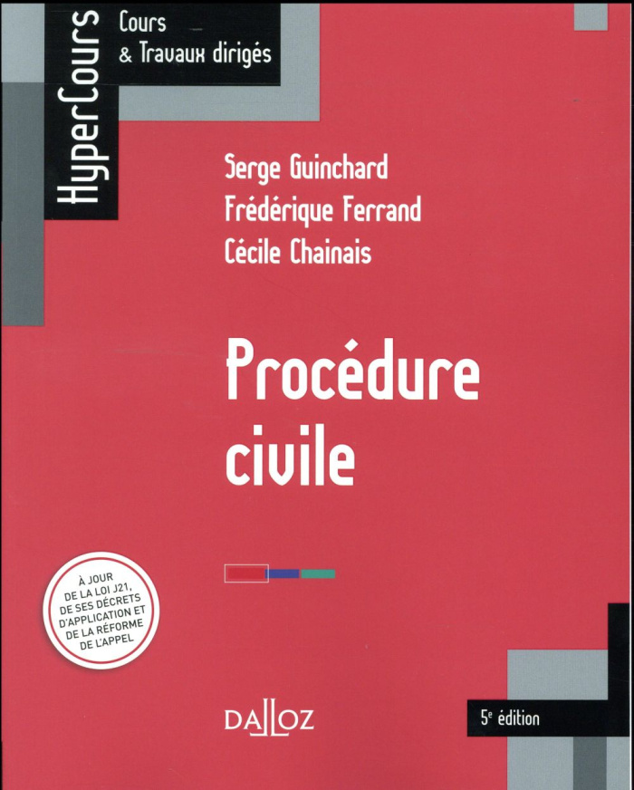 PROCEDURE CIVILE 5E ED. - 5E ED.