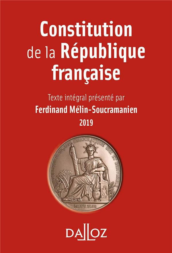 Constitution de la République française. Edition 2019