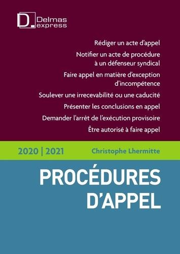 Procédures d'appel. Edition 2020-2021
