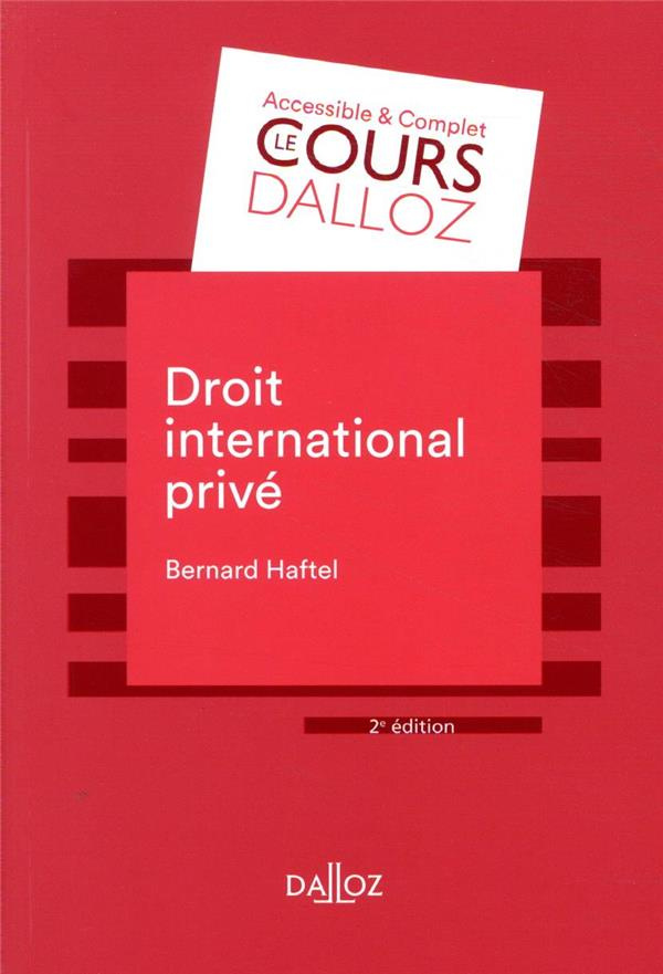 Droit international privé. Edition 2020