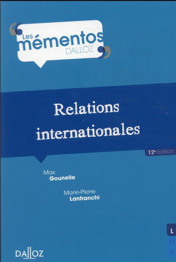 Relations internationales. 12e édition