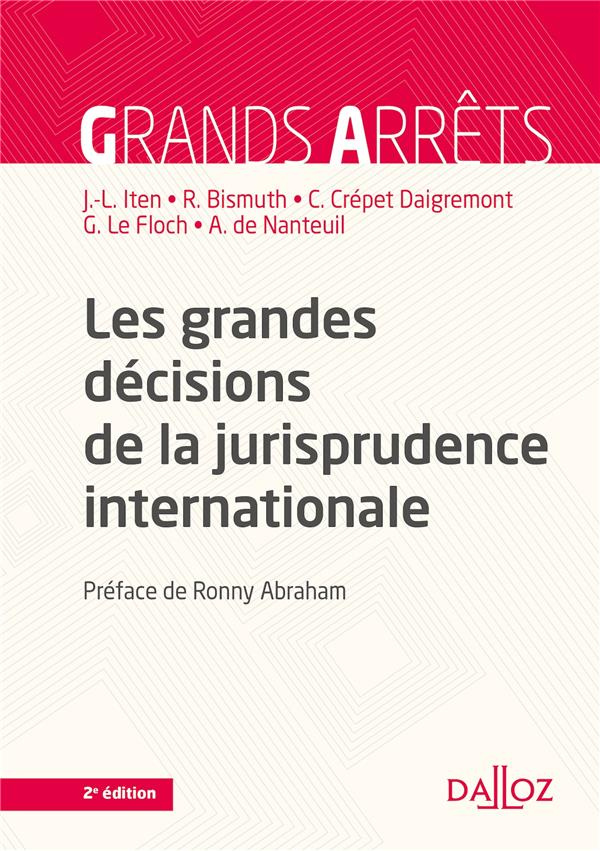 Les grandes décisions de la jurisprudence internationale. Edition 2021