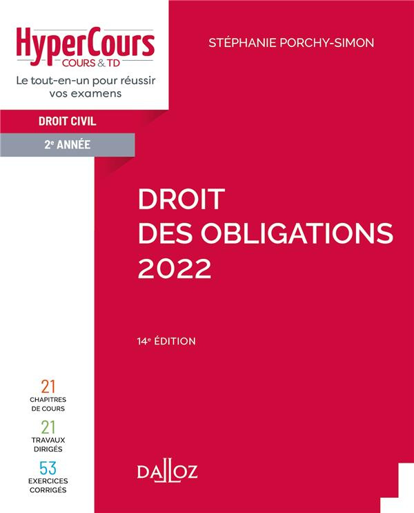 Droit des obligations. Edition 2022