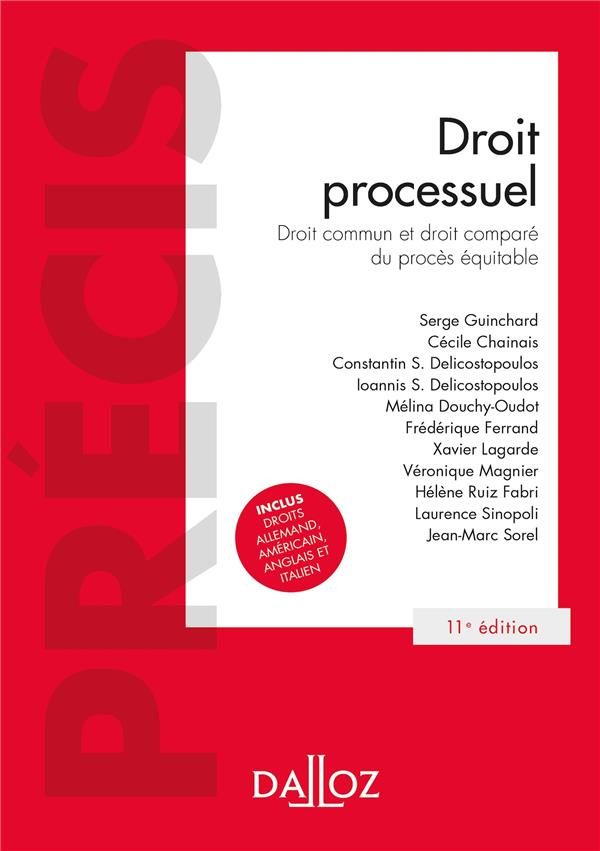 Droit processuel. Droit commun et droit comparé du procès équitable, 11e édition