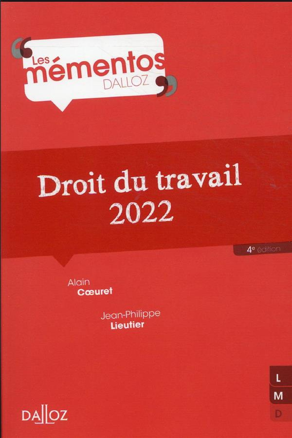 Droit du travail. Edition 2022