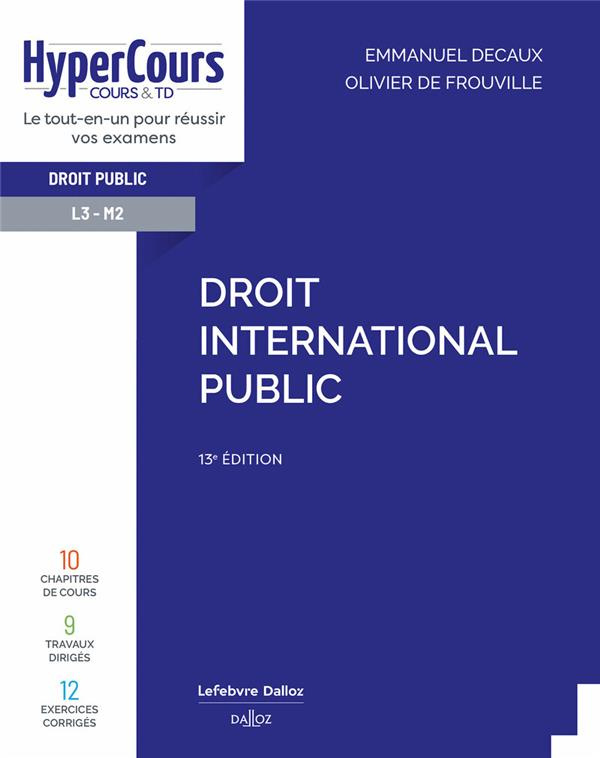 Droit international public. 13e édition