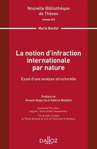 La notion d'infraction internationale par nature