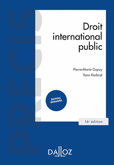 Droit international public. 16e édition
