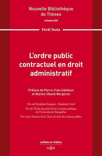 L'ordre public contractuel en droit administratif