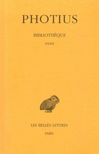 Bibliothèque. Tome 9, Index, Edition bilingue français-grec ancien